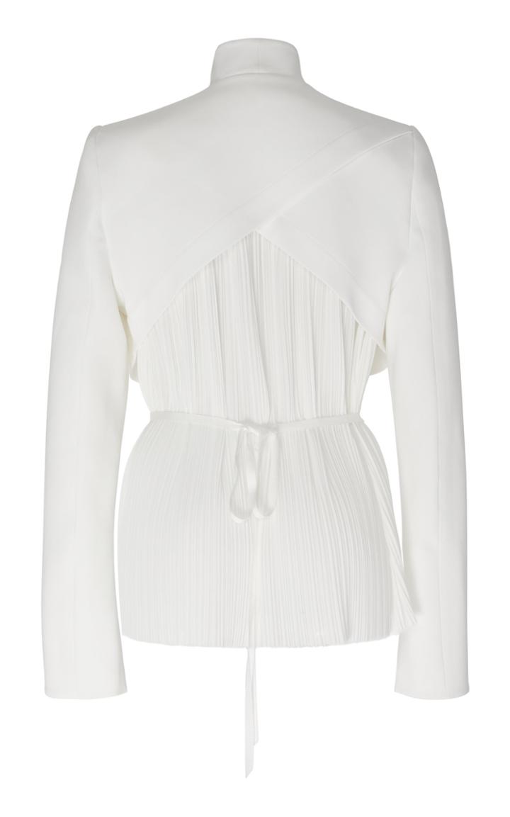 Moda Operandi Unttld Back Pleated Jacket Size: 2