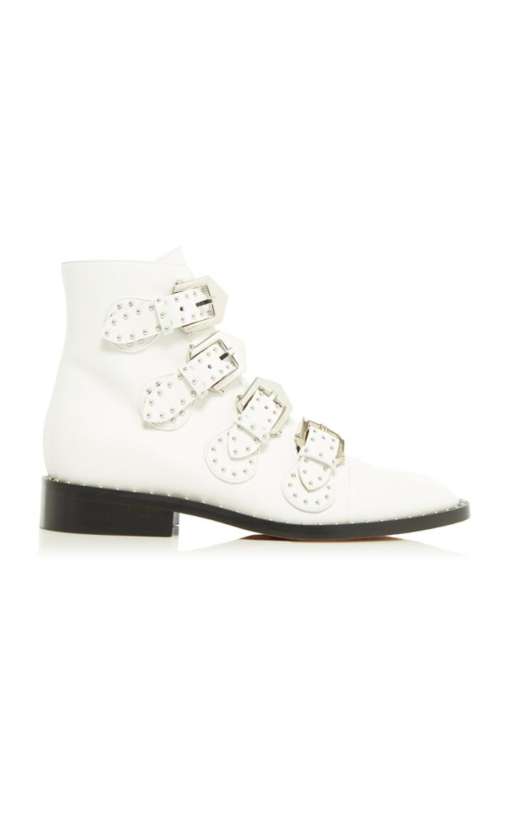 Givenchy Elegant Stud-embellished Leather Ankle Boots