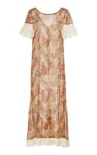 Anna Sui Nightingale Cotton And Lurex Dress
