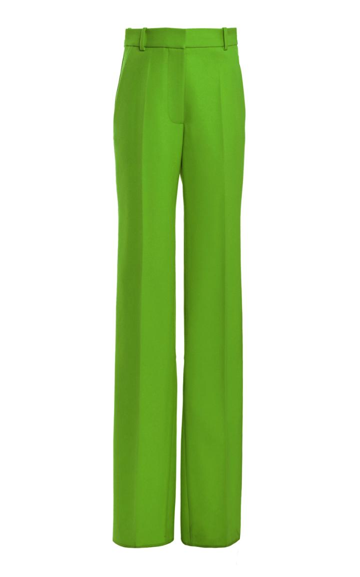 Moda Operandi Victoria Beckham Textured Split Hem Straight-leg Pants