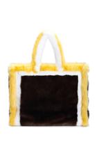Stand Studio Lola Color-block Faux Mink Tote