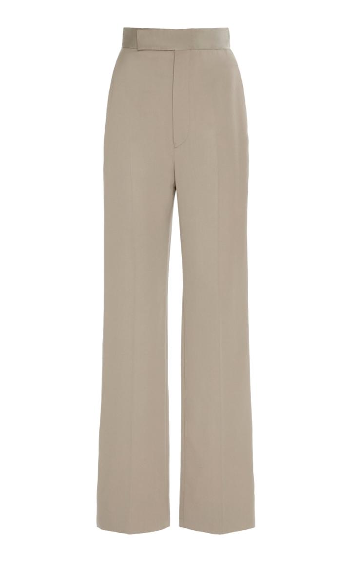 Moda Operandi Haider Ackermann High-rise Straight-leg Satin Pants Size: 36
