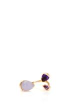 Fernando Jorge Petals Triple Ring With Amethyst And Chalcedony