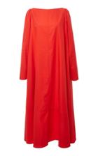 Co Long Sleeve A-line Midi Dress