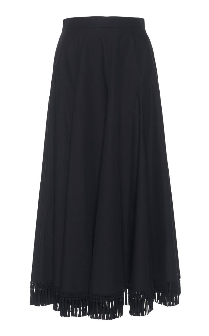 Andrew Gn Tassel Hem Cotton Skirt