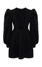 Moda Operandi Valentino Puff Sleeve V-neck Mini Dress Size: 36