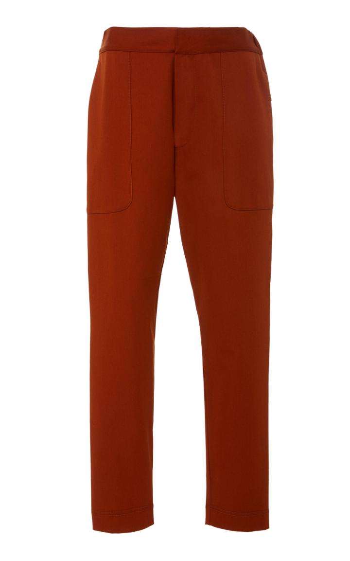 Bassike Low-rise Straight-leg Cotton-blend Utility Pants