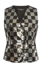 Dolce & Gabbana Sequined Double-breasted Vest