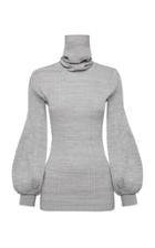 Moda Operandi Anna Quan Yara Bishop-sleeve Ribbed-knit Cotton Top