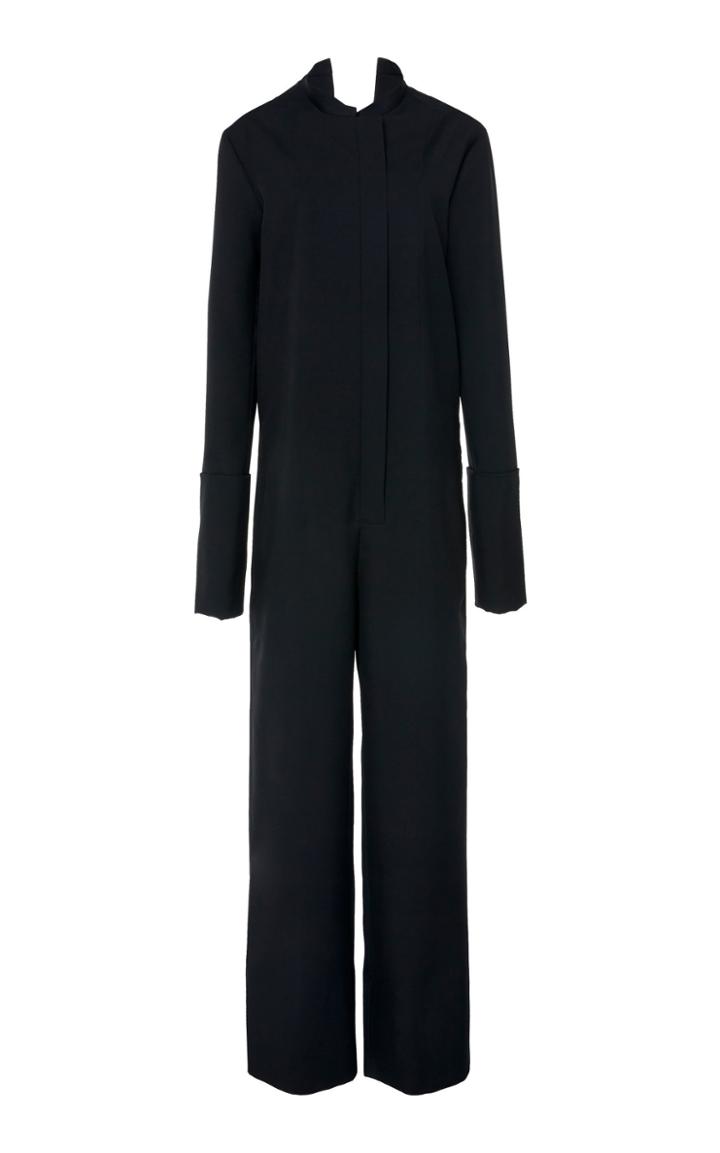 Jil Sander Gae Zip-front Wool Jumpsuit