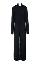Jil Sander Gae Zip-front Wool Jumpsuit
