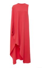 Narciso Rodriguez Textured Crepe One Sleeve Asymmetrical Dress