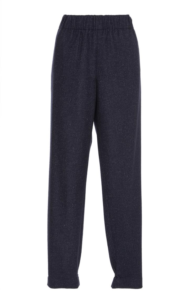 Tibi Double Faced Menswear Tweedy Stripe Pant