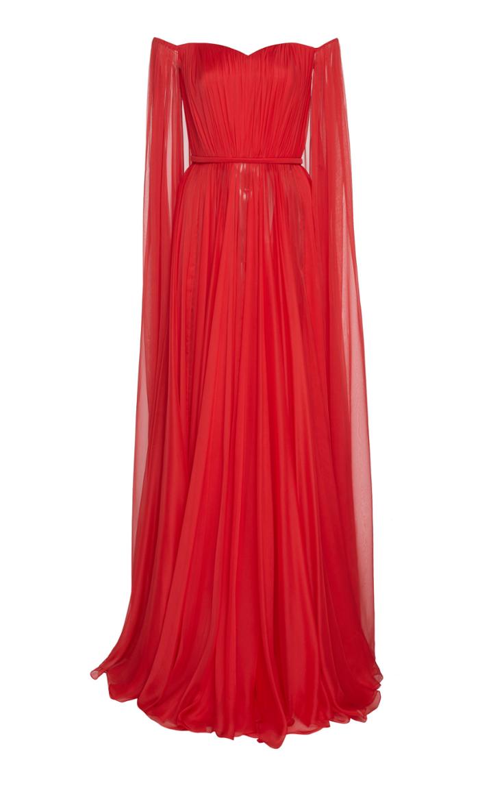 Ralph & Russo Silk Chiffon Sweetheart Gown