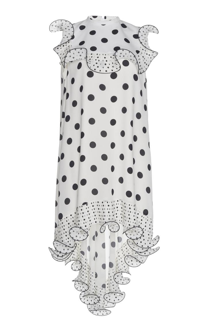 Andrew Gn High-low Silk Dress
