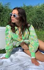 Moda Operandi Rixo Blake Daisy-print Cotton Top