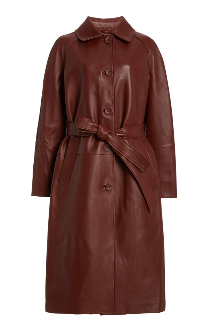 Common Leisure Slow Dance Leather Coat