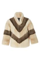 Oday Shakar Mink Chevron Jacket