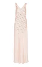 Paco Rabanne Embellished Satin Gown