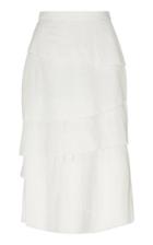 Moda Operandi Brock Collection Tiered Cotton Linen Knee-length Skirt Size: 2