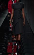 Moda Operandi Versace Drop-waist Cady Dress