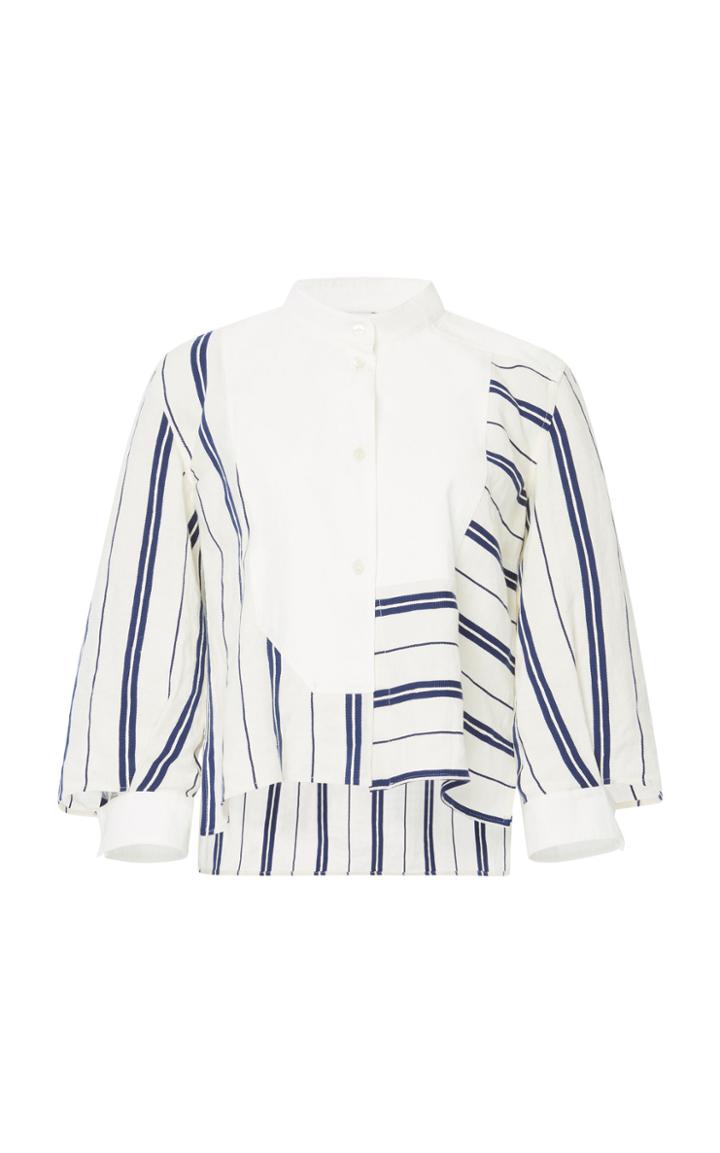 Loewe Stripe Poplin Bib Shirt