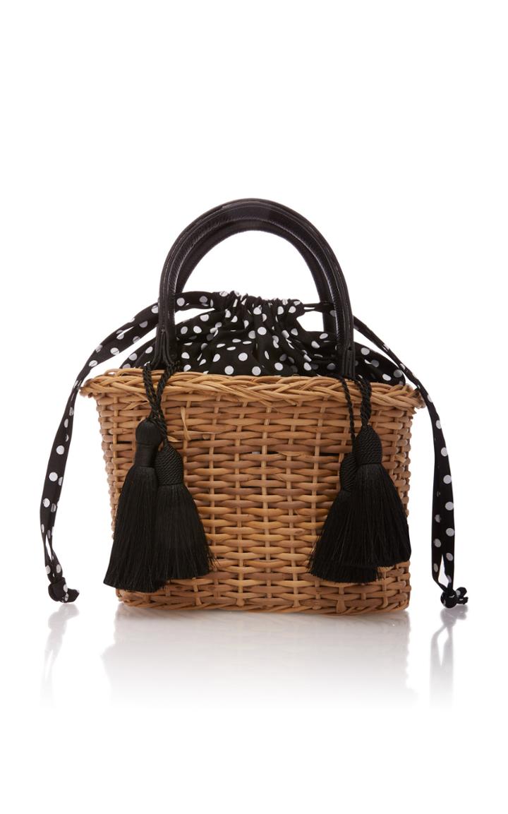 Glorinha Paranagua Small Wicker Palermo Bag