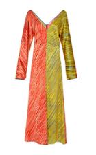 Diane Von Furstenberg Long Sleeve V-neck Dress