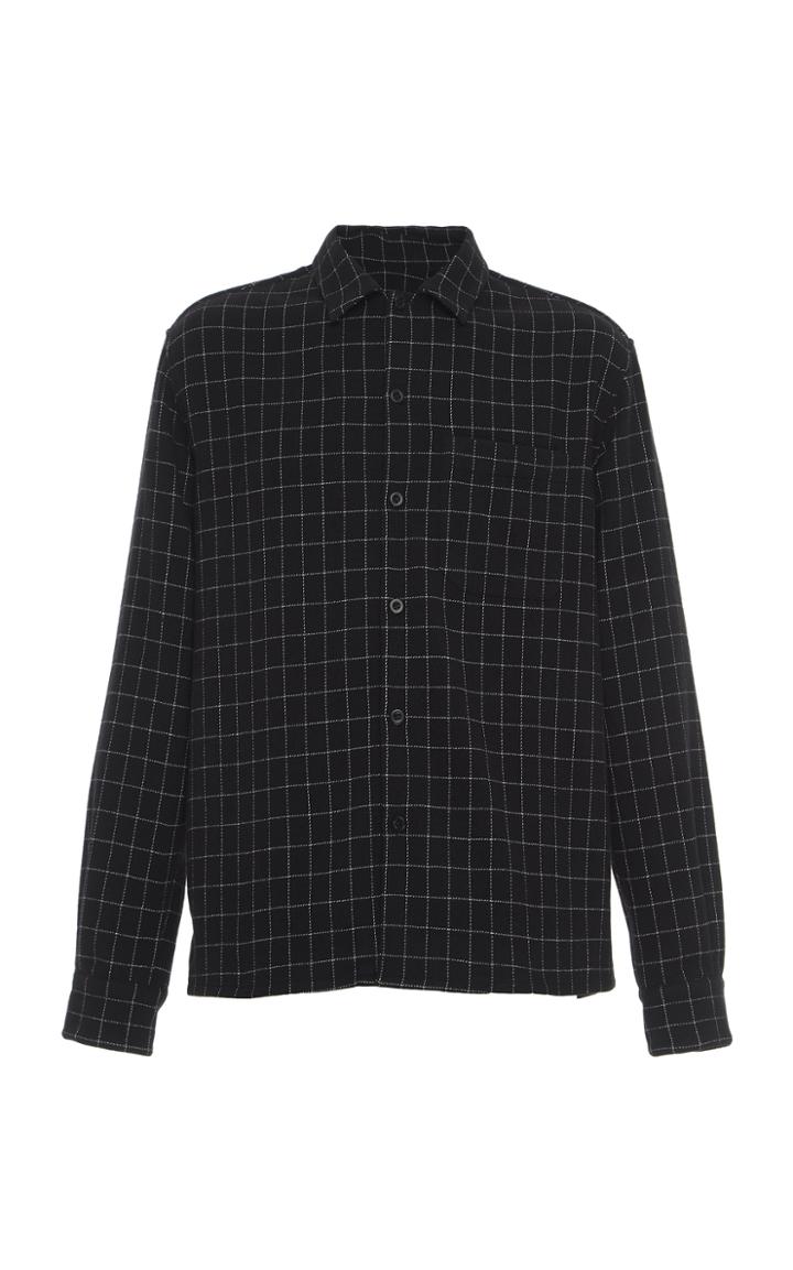 Ami Wool-blend Check Shirt