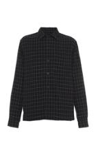 Ami Wool-blend Check Shirt