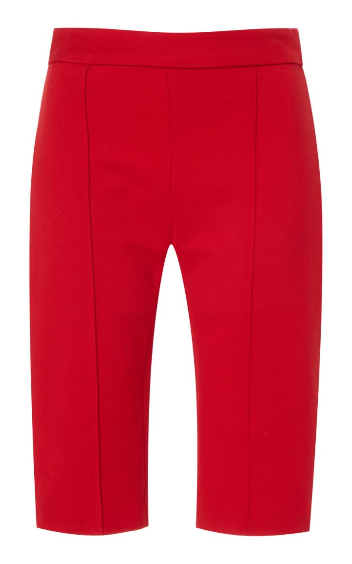 Rosetta Getty Pintucked Stretch Biker Shorts