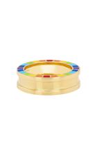 Aisha Baker Me 18k Gold Enamel Ring