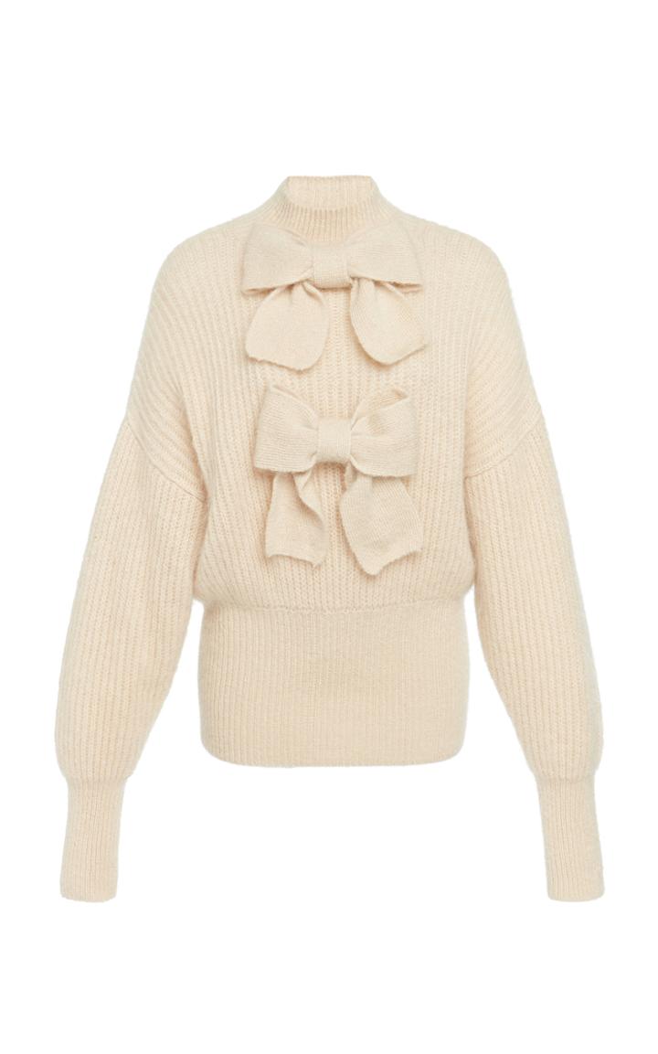 Zimmermann Resistance Batwing Bow Sweater