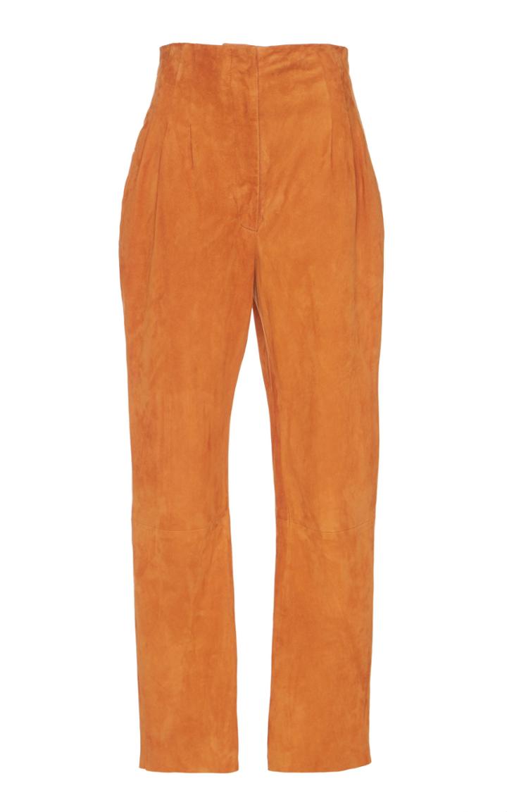 Alberta Ferretti Heavy Suede Trouser