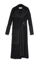 Wanda Nylon Long Pleated Coat