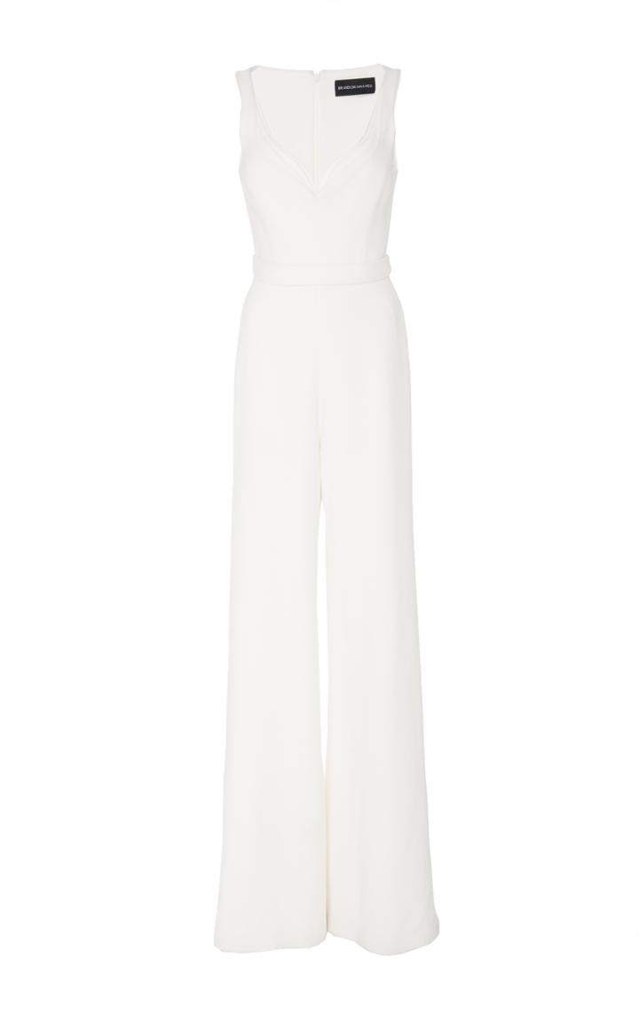 Brandon Maxwell Sweetheart Neckline Jumpsuit