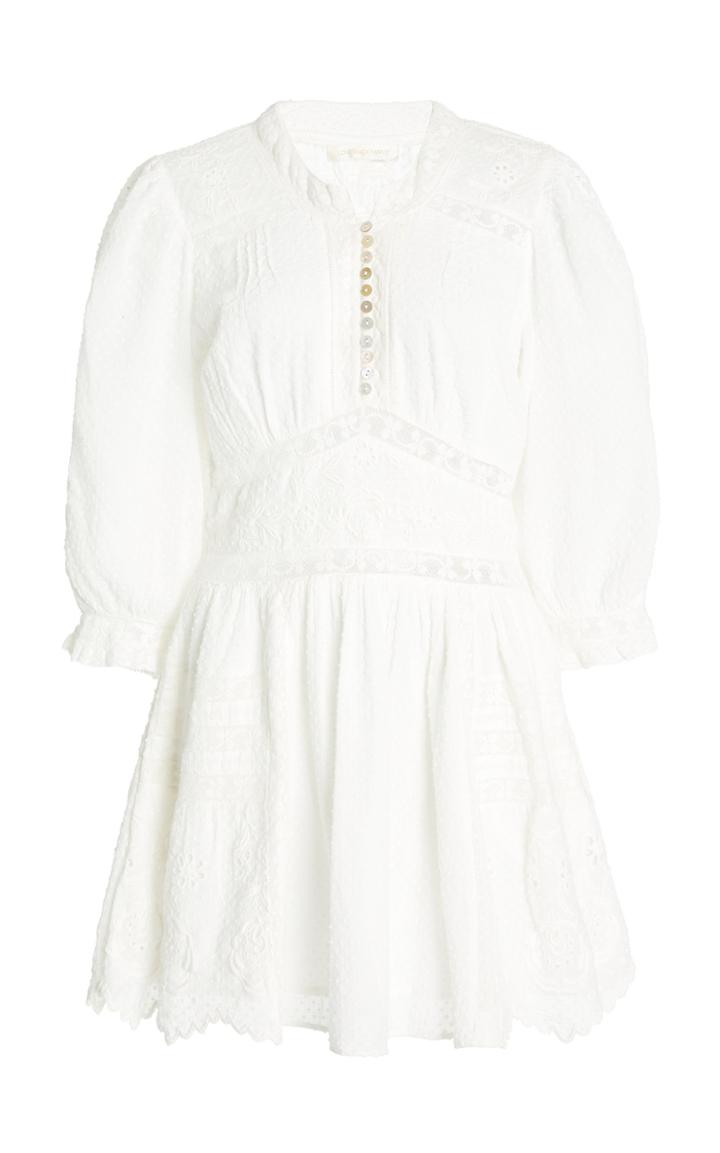 Moda Operandi Loveshackfancy Leno Swiss Dot Cotton Dress