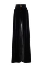 Christian Siriano Velvet Wide Leg Trousers
