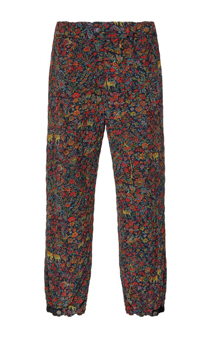Etro Quilted Floral Trousers