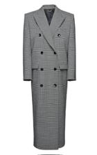 Moda Operandi Magda Butrym Houndstooth Wool-blend Coat