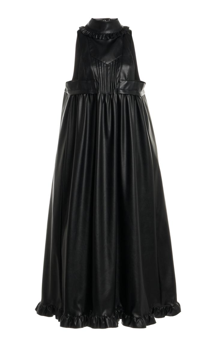 Moda Operandi Paco Rabanne Pleated Leather Dress