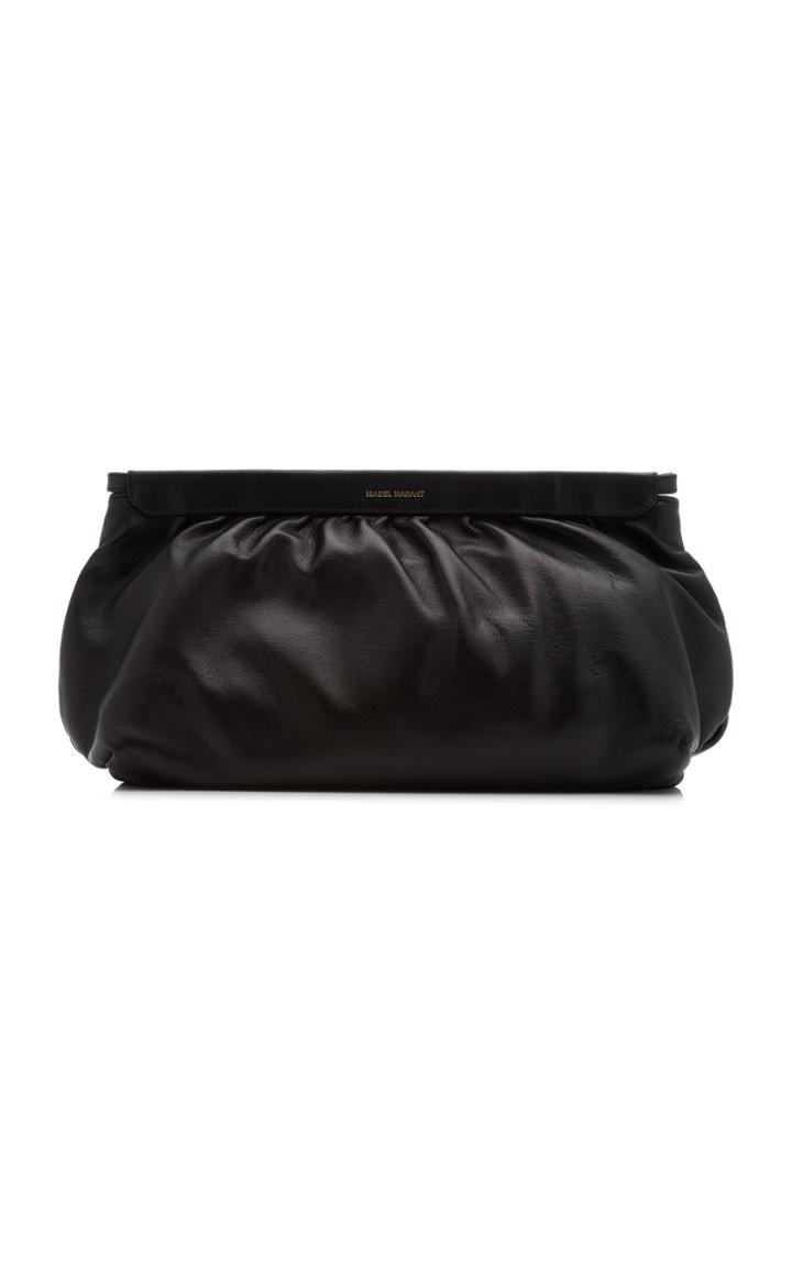 Isabel Marant Luz Studded Leather Clutch