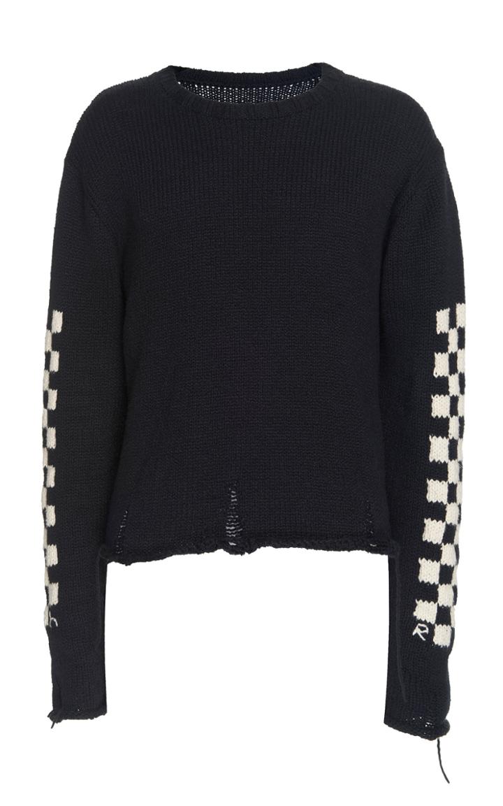 Rhude Hand Knit Racer Sweater