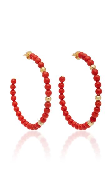 Faraone Mennella One-of-a-kind Barbarella Large Coral Hoops