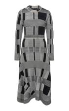 Proenza Schouler Patchwork Plaid Jersey Dress