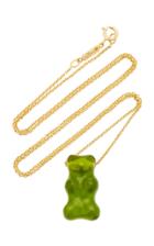 Lauren X Khoo Gummy Bear 18k Gold Quartz Necklace