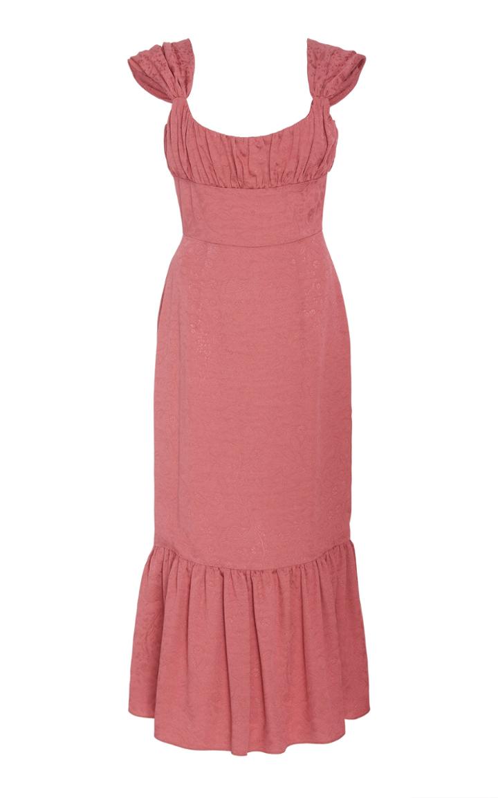 Markarian Exclusive Madeleine Floral Jacquard Button-front Dress