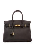 Heritage Auctions Special Collections Herms 30cm Black Togo Leather Birkin Bag