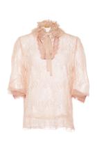 Amelia Toro Three Quarter Sleeve Lace Blouse