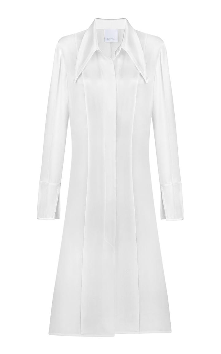 Moda Operandi Bevza Satin Button-down Tunic